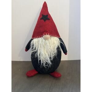 Mud Pie Christmas Gnome Weighted Bottom Fabric 16"